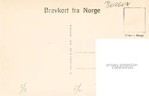 AK / Ansichtskarte 73831620 Bergen_Norwegen Kariol Bergen Norwegen