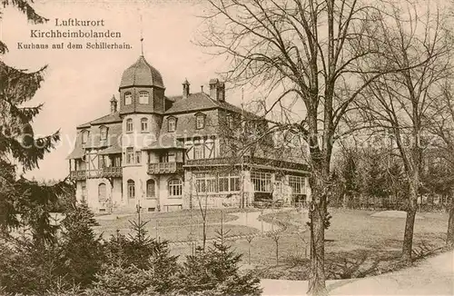 AK / Ansichtskarte  Kirchheimbolanden Kurhaus auf dem Schillerhain Kirchheimbolanden