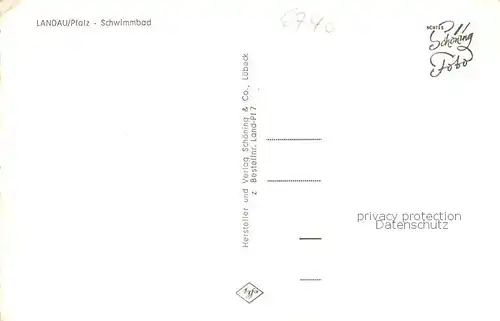 AK / Ansichtskarte  Landau__Pfalz Schwimmbad 