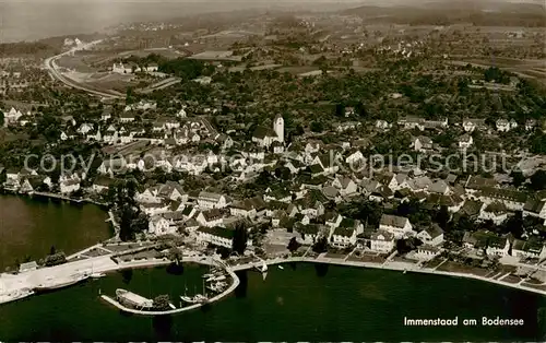 AK / Ansichtskarte  Immenstaad_Bodensee Fliegeraufnahme Immenstaad_Bodensee