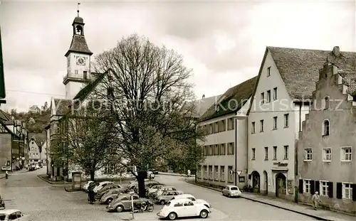 AK / Ansichtskarte  Hersbruck Marktplatz mit Rathaus Hersbruck