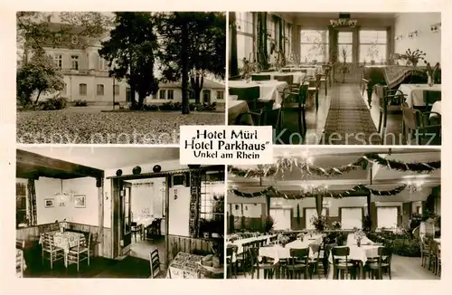 AK / Ansichtskarte  Unkel_Rhein Hotel Muerl Hotel Parkhaus Gastraeume Unkel Rhein