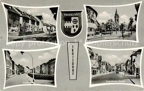 AK / Ansichtskarte  Troisdorf Roemerstrasse Poststrasse Kronprinzenstrasse Frankfurter Strasse Troisdorf