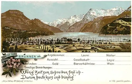 AK / Ansichtskarte  Brunnen_SZ Panorama Brunnen_SZ