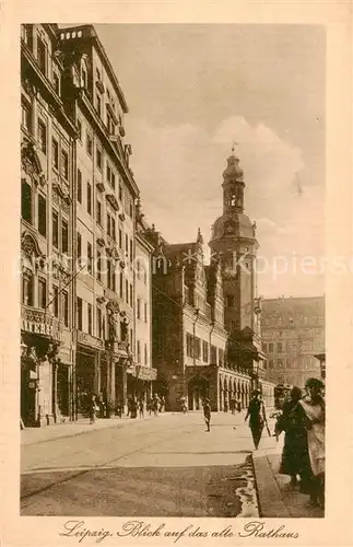 AK / Ansichtskarte  Leipzig Blick auf das alte Rathaus Feldpost Leipzig