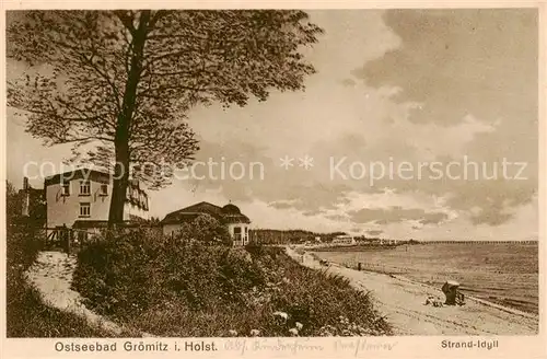 AK / Ansichtskarte  Groemitz_Ostseebad Strand Idyll Groemitz_Ostseebad