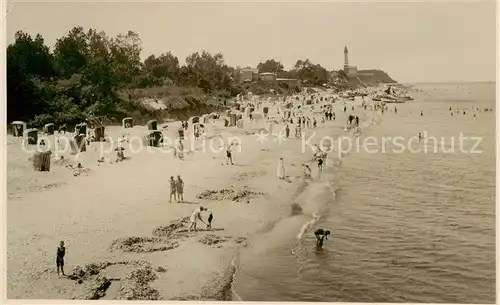 AK / Ansichtskarte  Horst__Ostsee_Niechorze_PL Strandpartie 