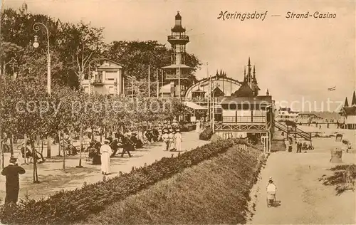 AK / Ansichtskarte  Heringsdorf__Ostseebad_Usedom Strand-Casino 