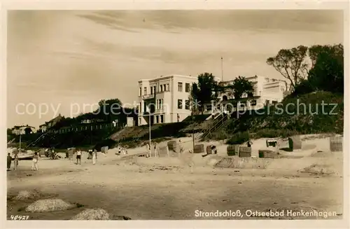 AK / Ansichtskarte  Henkenhagen_Ustronie_Morskie_PL Strandschloss Henkenhagen Hotel Pension 