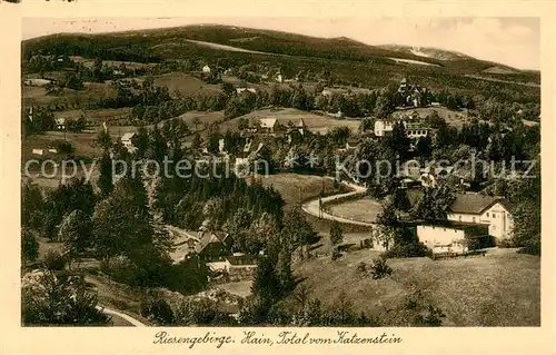 AK / Ansichtskarte  Hain__Giersdorf_Riesengebirge_Podgorzy_PL Total vom Katzenstein 