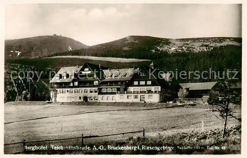 AK / Ansichtskarte 73831809 Brueckenberg_Krummhuebel_Riesengebirge_PL Berghotel Teichmannbaude 