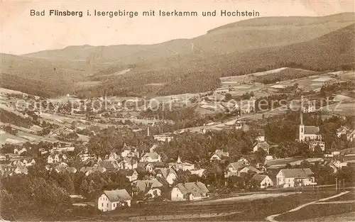 AK / Ansichtskarte  Bad_Flinsberg_Swieradow_Zdroj_PL Panorama mit Iserkamm und Hochstein 