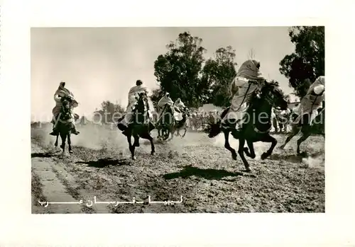 AK / Ansichtskarte  Tripolis_Tripoli_Lybia Arab Cavalry 