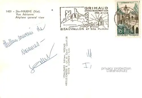 AK / Ansichtskarte  Ste-Maxime-sur-Mer_83 Vue aerienne 