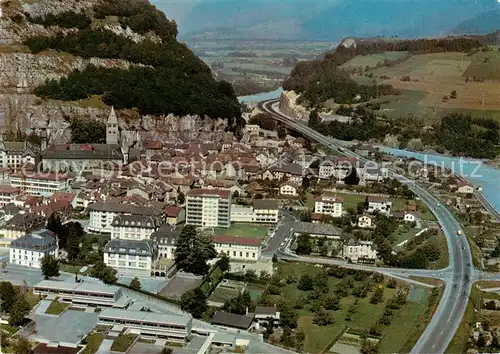 AK / Ansichtskarte  St_Maurice__Valais_VS Vue aerienne 