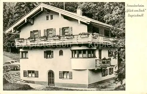 AK / Ansichtskarte  Bayrischzell Fremdenheim Glueck am Bach Bayrischzell