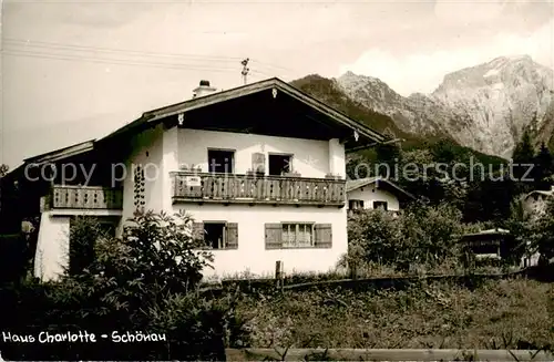 AK / Ansichtskarte 73831914 Schoenau_Berchtesgaden Haus Charlotte Schoenau Berchtesgaden