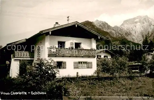 AK / Ansichtskarte  Schoenau_Berchtesgaden Haus Charlotte Schoenau Berchtesgaden