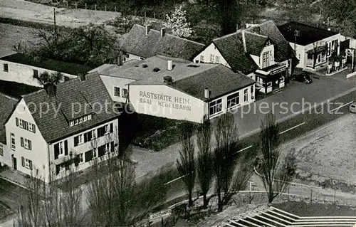 AK / Ansichtskarte  Luebbecke_Westfalen Raststaette Hein Fliegeraufnahme Luebbecke_Westfalen