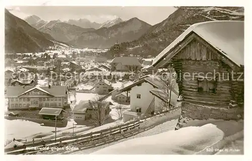 AK / Ansichtskarte  Mittenwald_Bayern Winterpanorama Mittenwald Bayern