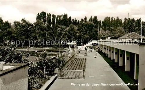 AK / Ansichtskarte  Werne__Lippe_Muenster_Westfalen Warmquellen Sole Freibad 