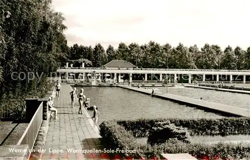 AK / Ansichtskarte  Werne__Lippe_Muenster_Westfalen Warmquellen Sole Freibad 