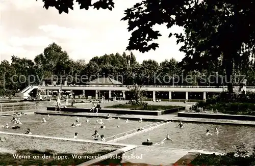 AK / Ansichtskarte  Werne__Lippe_Muenster_Westfalen Warmquellen Sole Freibad 