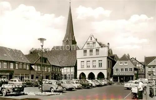 AK / Ansichtskarte  Werne__Lippe_Muenster_Westfalen Marktplatz 