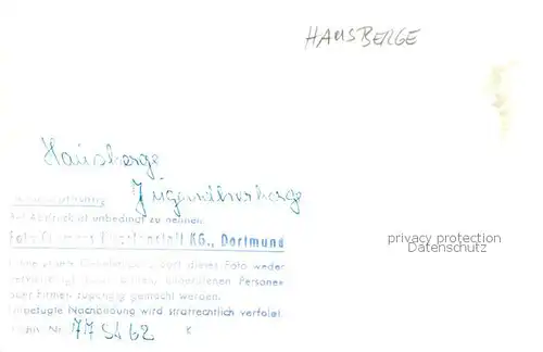 AK / Ansichtskarte 73831975 Hausberge_Porta_Westfalica Jugendherberge 