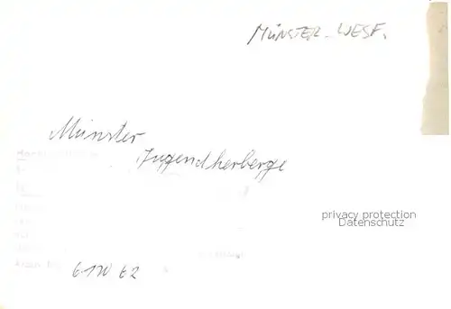 AK / Ansichtskarte 73831989 Muenster_Westfalen Jugendherberge Muenster_Westfalen