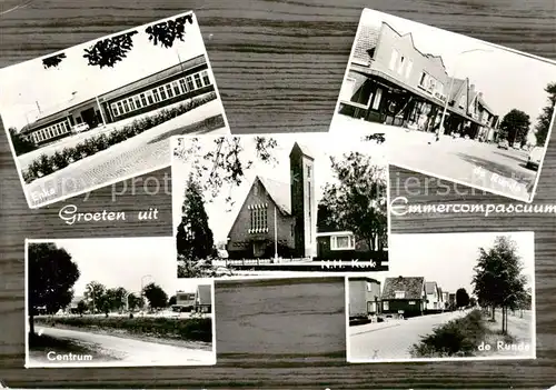 AK / Ansichtskarte  Emmercompascuum_Emmen_NL Enka Centrum NH Kerk De Runde  