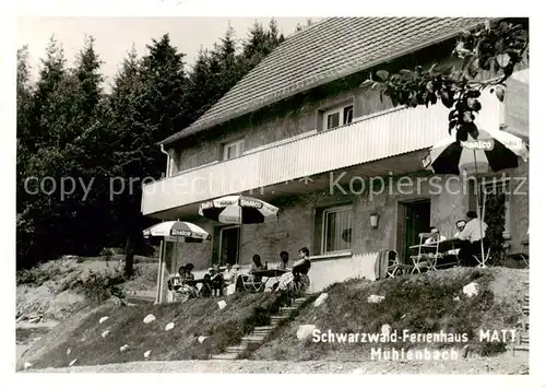 AK / Ansichtskarte  Muehlenbach_Baden Schwarzwald Ferienhaus Matt Muehlenbach_Baden