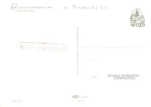 AK / Ansichtskarte  Eschenbach_Mittelfranken Fliegeraufnahme Eschenbach Mittelfranken