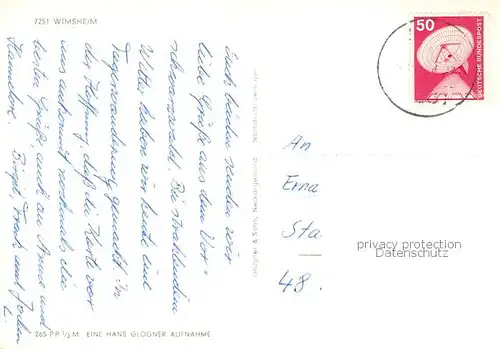 AK / Ansichtskarte Wimsheim Panorama Wimsheim