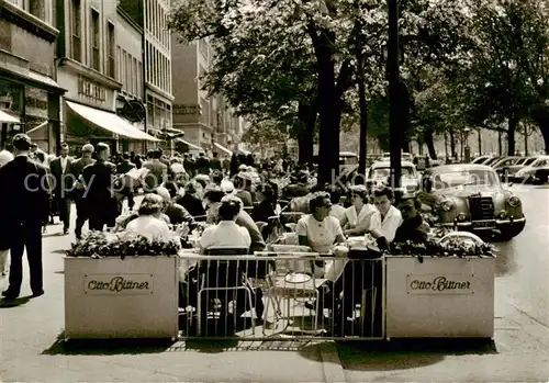 AK / Ansichtskarte Duesseldorf Terrasse auf der Koenigsallee Duesseldorf