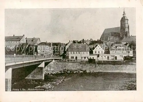 AK / Ansichtskarte Penig Muldenbruecke Penig