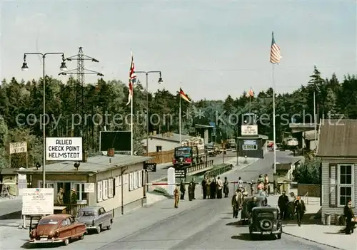 AK / Ansichtskarte Helmstedt Zonengrenze Autobahn Kontrollpunkt Helmstedt
