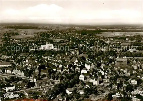 AK / Ansichtskarte Werne__Lippe_Muenster_Westfalen Fliegeraufnahme 