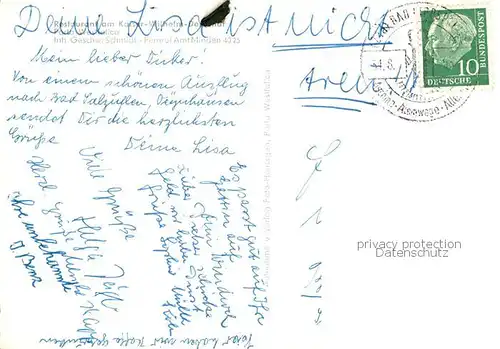 AK / Ansichtskarte Porta_Westfalica Restaurant am kaiser Wilhelm Denkmal Porta_Westfalica