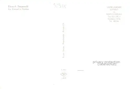 AK / Ansichtskarte Ebrach_Oberfranken Fliegeraufnahme Ebrach Oberfranken