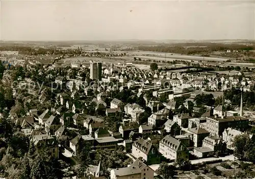 AK / Ansichtskarte Ravensburg__Wuerttemberg Blick vom Mehlsack auf Suedvorstadt mit Hochhaus 