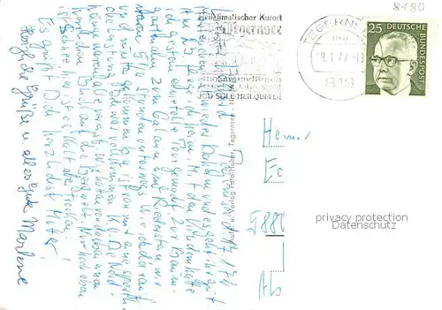 AK / Ansichtskarte Tegernsee Neureuthhaus Blick zum Hirschberg Tegernsee