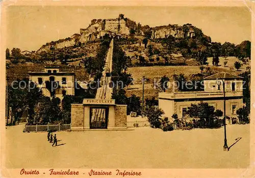 AK / Ansichtskarte Orvieto_Umbria_IT Funicolare Stazione Inferiore 