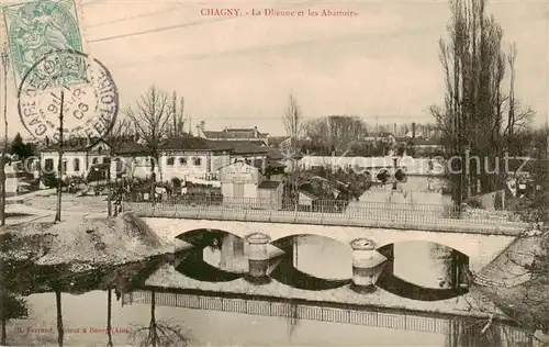 AK / Ansichtskarte Chagny__71_Saone et Loire La Dheune et les Abattoirs 
