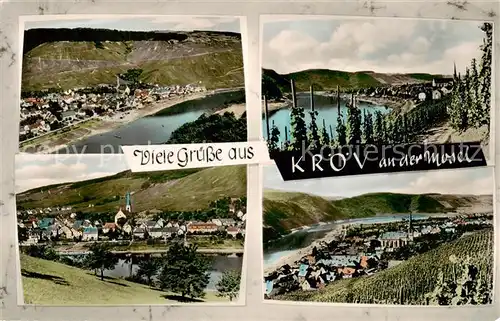 AK / Ansichtskarte Kroev_Croev_Croev_Mosel Fliegeraufnahme Panorama Moselpartien 