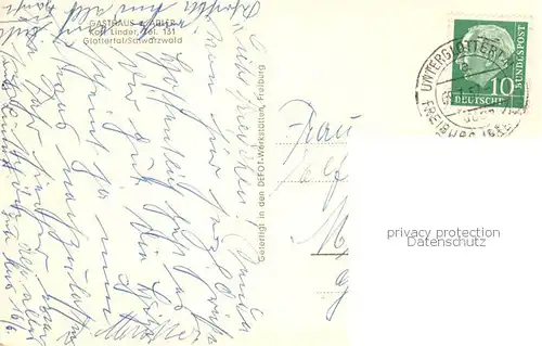 AK / Ansichtskarte Glottertal_Schwarzwald Gasthaus zum Adler 