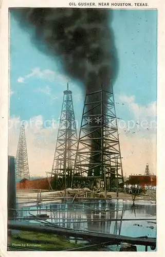 AK / Ansichtskarte Houston__Texas_USA Oil Gusher 