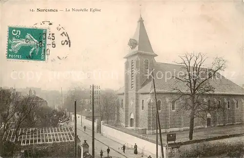 AK / Ansichtskarte Suresnes_92_Hauts de Seine La Nouvelle Eglise 
