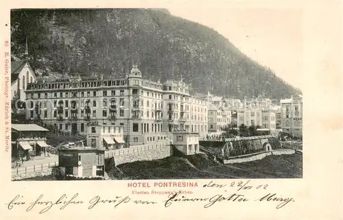 AK / Ansichtskarte Pontresina Hotel Pontresina Pontresina