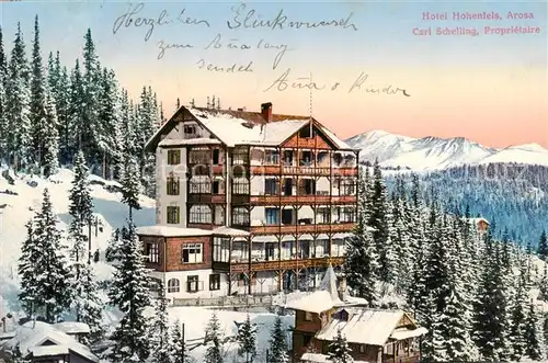 AK / Ansichtskarte Arosa_GR Hotel Hohenfels Arosa_GR